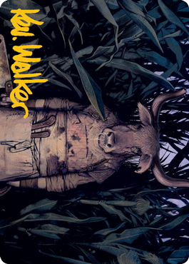 Fleshtaker Art Card (Gold-Stamped Signature) [Innistrad: Midnight Hunt Art Series] | Lots Moore NSW