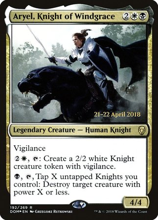 Aryel, Knight of Windgrace [Dominaria Promos] | Lots Moore NSW