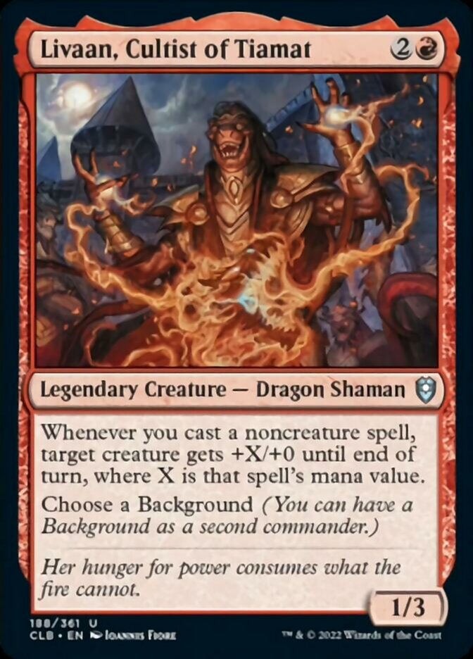 Livaan, Cultist of Tiamat [Commander Legends: Battle for Baldur's Gate] | Lots Moore NSW