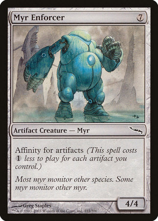 Myr Enforcer [Mirrodin] | Lots Moore NSW