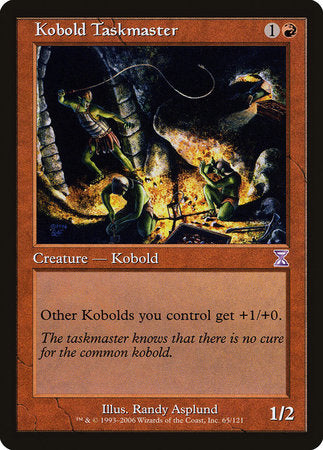 Kobold Taskmaster [Time Spiral Timeshifted] | Lots Moore NSW