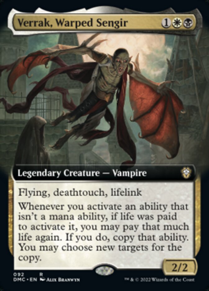 Verrak, Warped Sengir (Extended Art) [Dominaria United Commander] | Lots Moore NSW