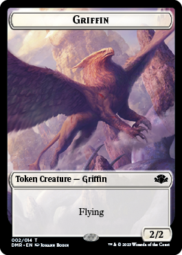 Griffin Token [Dominaria Remastered Tokens] | Lots Moore NSW