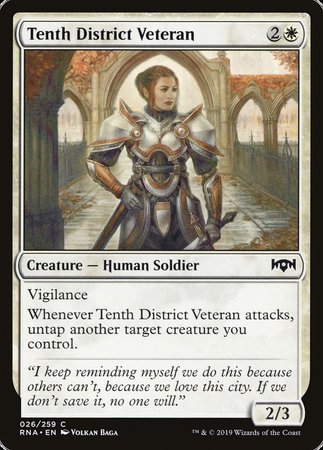 Tenth District Veteran [Ravnica Allegiance] | Lots Moore NSW