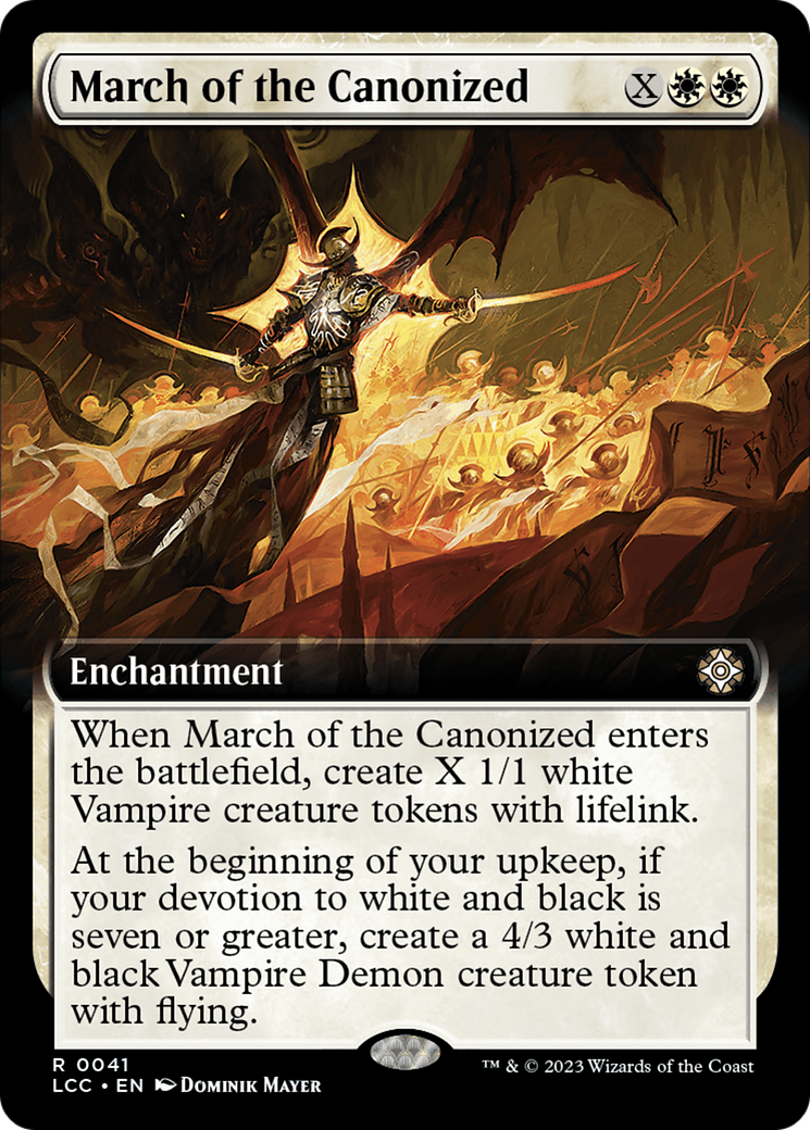March of the Canonized (Extended Art) [The Lost Caverns of Ixalan Commander] | Lots Moore NSW
