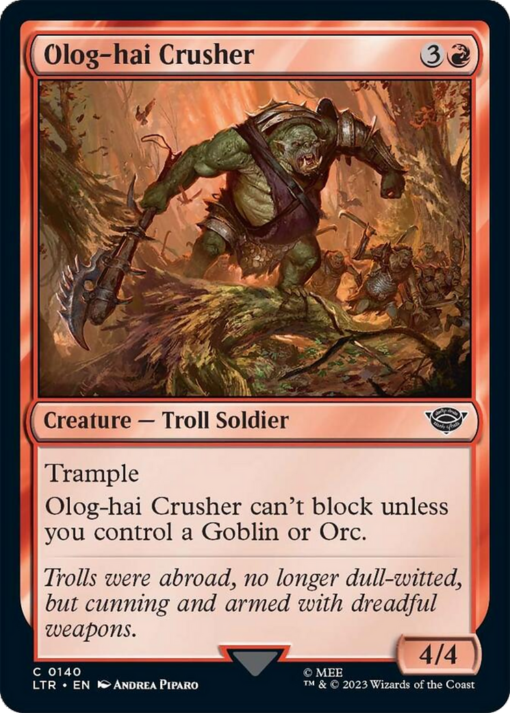 Olog-hai Crusher [The Lord of the Rings: Tales of Middle-Earth] | Lots Moore NSW