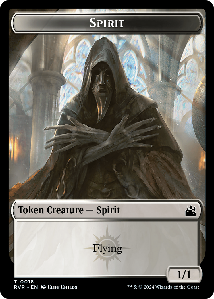 Spirit Token (0018) [Ravnica Remastered Tokens] | Lots Moore NSW