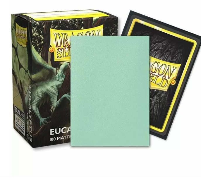Sleeves - Dragon Shield - Box 100 - Standard Size Dual Matte Eucalyptus Green Lehel | Lots Moore NSW