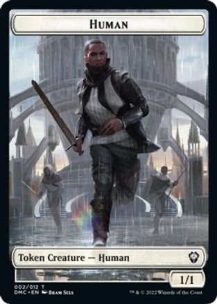 Human // Snake Double-sided Token [Dominaria United Commander Tokens] | Lots Moore NSW