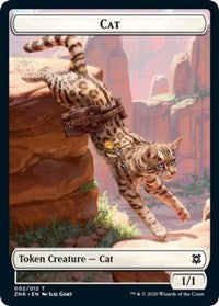 Cat // Copy Double-sided Token [Zendikar Rising Tokens] | Lots Moore NSW