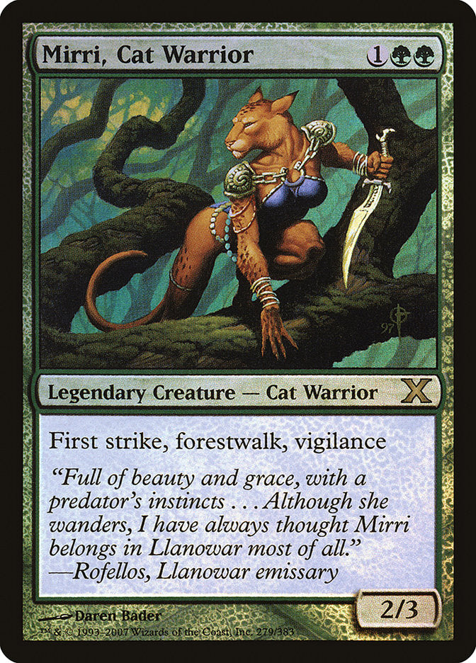 Mirri, Cat Warrior (Premium Foil) [Tenth Edition] | Lots Moore NSW