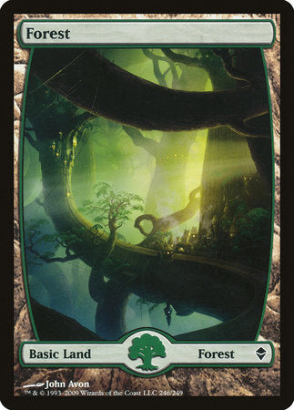 Forest (246) - Full Art [Zendikar] | Lots Moore NSW