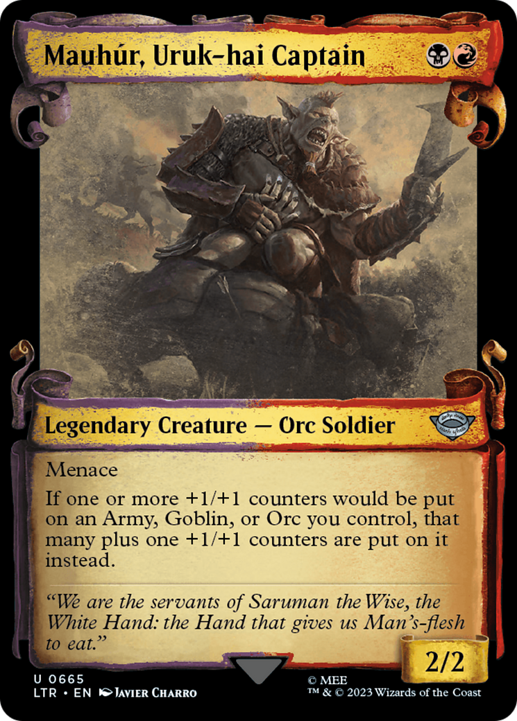 Mauhur, Uruk-hai Captain [The Lord of the Rings: Tales of Middle-Earth Showcase Scrolls] | Lots Moore NSW