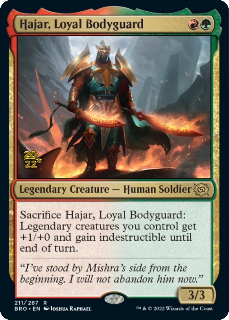 Hajar, Loyal Bodyguard [The Brothers' War: Prerelease Promos] | Lots Moore NSW