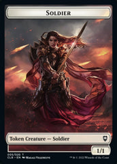 Treasure // Soldier Double-sided Token [Commander Legends: Battle for Baldur's Gate Tokens] | Lots Moore NSW