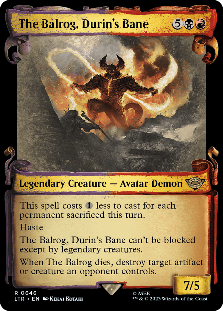 The Balrog, Durin's Bane [The Lord of the Rings: Tales of Middle-Earth Showcase Scrolls] | Lots Moore NSW