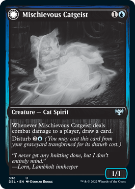 Mischievous Catgeist // Catlike Curiosity [Innistrad: Double Feature] | Lots Moore NSW