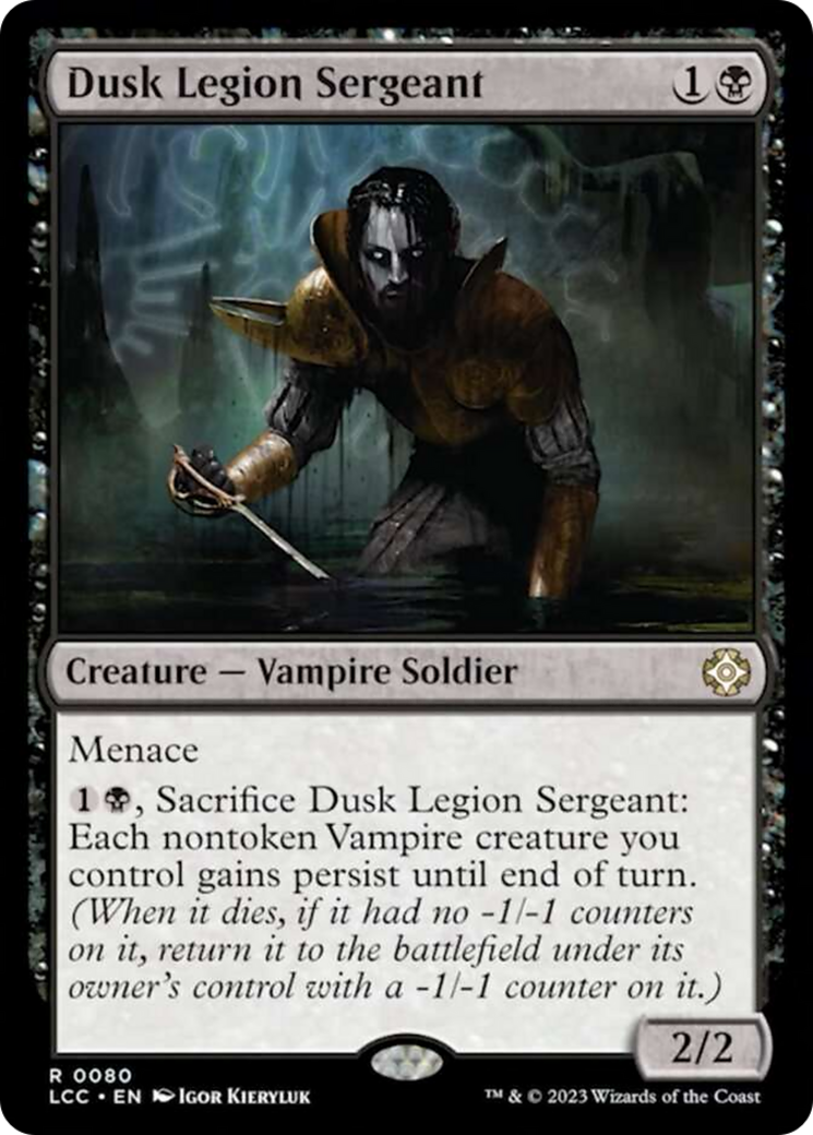 Dusk Legion Sergeant [The Lost Caverns of Ixalan Commander] | Lots Moore NSW