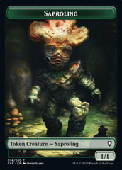 Treasure // Saproling Double-sided Token [Commander Legends: Battle for Baldur's Gate Tokens] | Lots Moore NSW