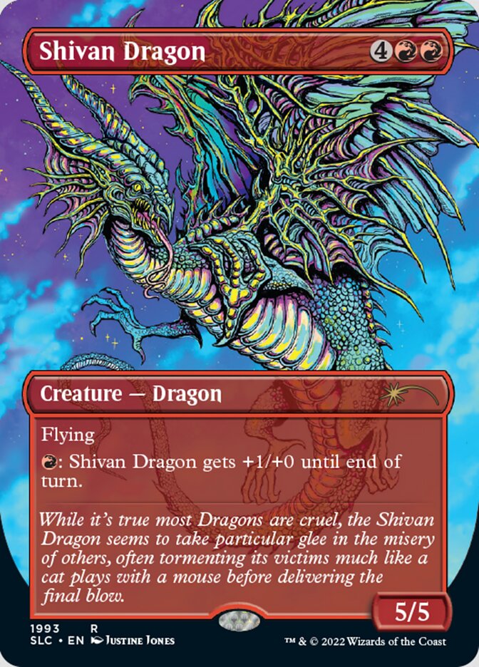 Shivan Dragon (Borderless) [Secret Lair 30th Anniversary Countdown Kit] | Lots Moore NSW