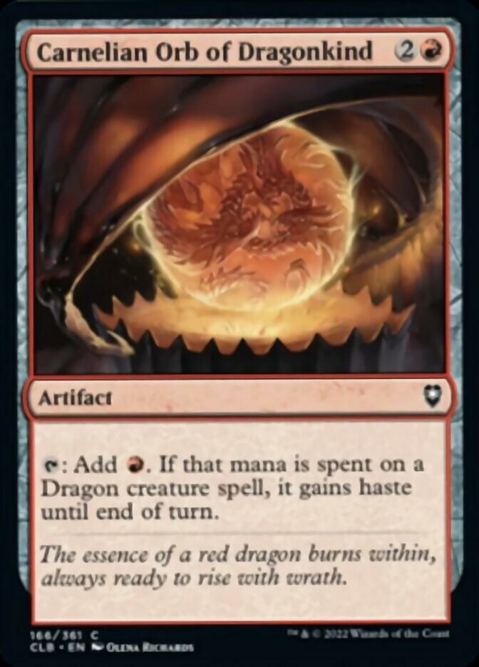 Carnelian Orb of Dragonkind [Commander Legends: Battle for Baldur's Gate] | Lots Moore NSW