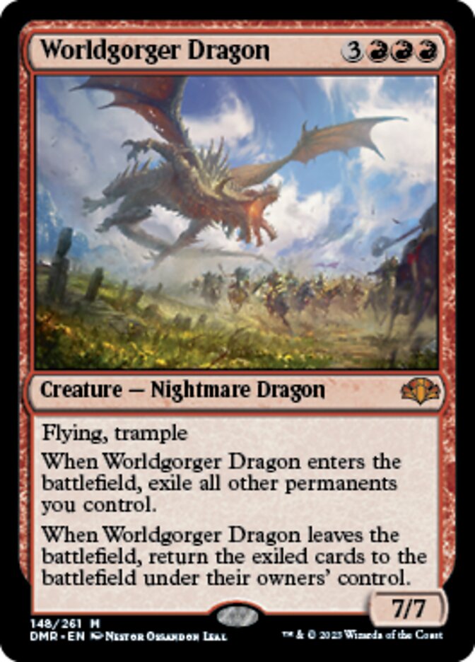 Worldgorger Dragon [Dominaria Remastered] | Lots Moore NSW