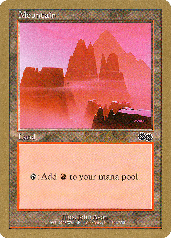 Mountain (kb346) (Kai Budde) [World Championship Decks 1999] | Lots Moore NSW
