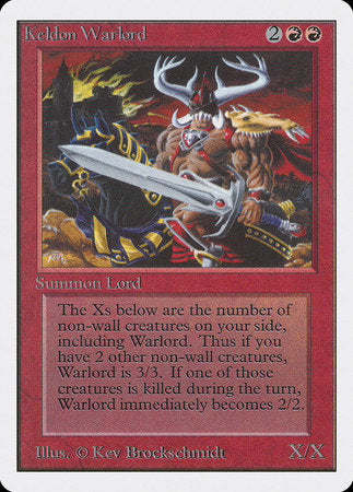 Keldon Warlord [Unlimited Edition] | Lots Moore NSW