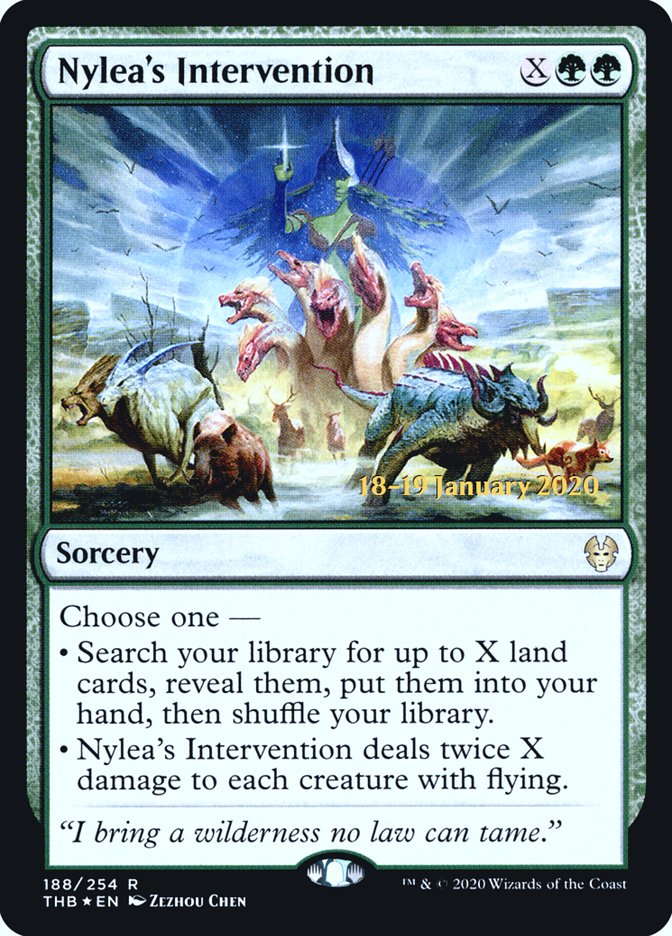 Nylea's Intervention [Theros Beyond Death Prerelease Promos] | Lots Moore NSW