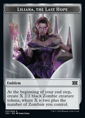 Liliana, the Last Hope Emblem // Spirit Double-sided Token [Double Masters 2022 Tokens] | Lots Moore NSW