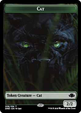 Cat Token (008) [Dominaria Remastered Tokens] | Lots Moore NSW
