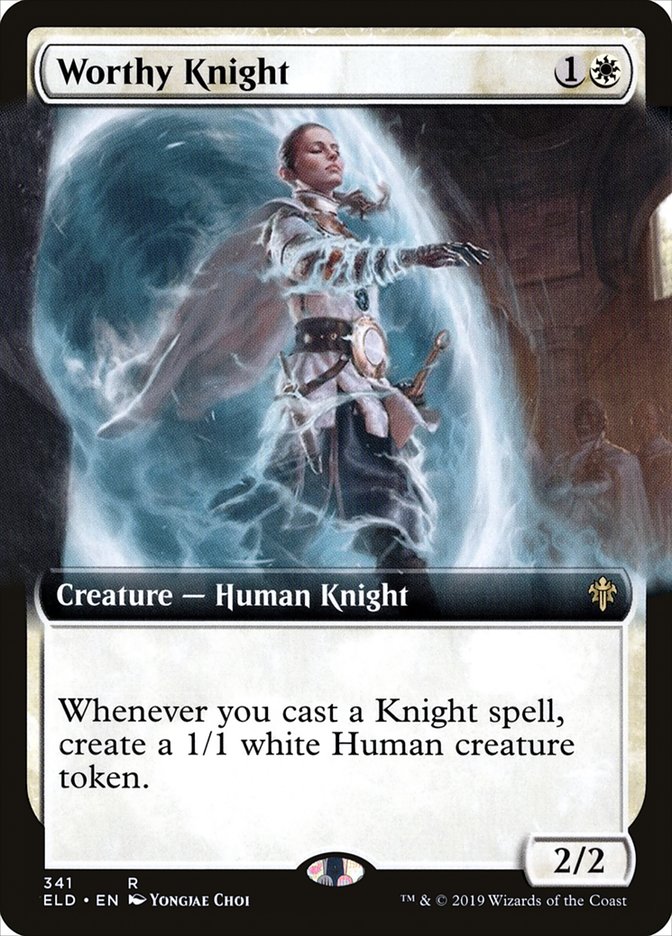 Worthy Knight (Extended Art) [Throne of Eldraine] | Lots Moore NSW