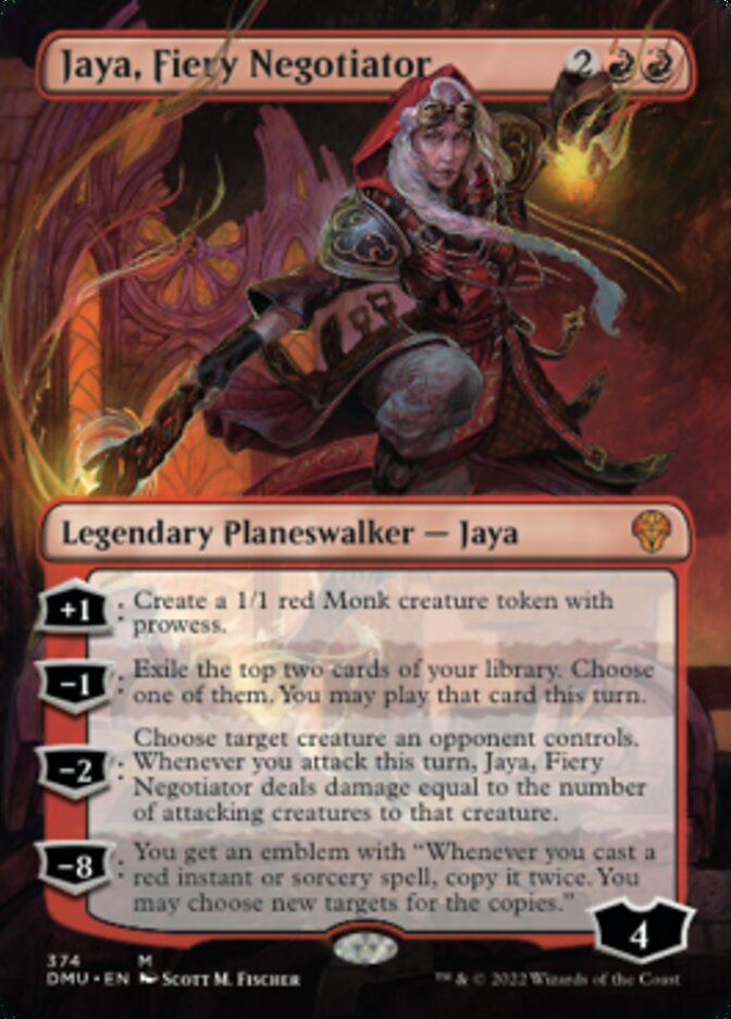 Jaya, Fiery Negotiator (Borderless) [Dominaria United] | Lots Moore NSW