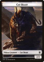 Cat Beast Token [Zendikar Rising] | Lots Moore NSW