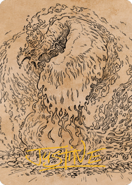 Nemesis Phoenix Art Card (Gold-Stamped Signature) [Commander Legends: Battle for Baldur's Gate Art Series] | Lots Moore NSW