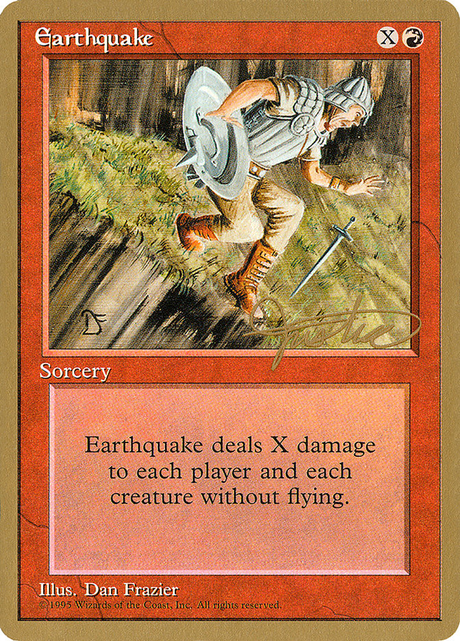 Earthquake (Mark Justice) [Pro Tour Collector Set] | Lots Moore NSW