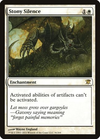 Stony Silence [Innistrad] | Lots Moore NSW
