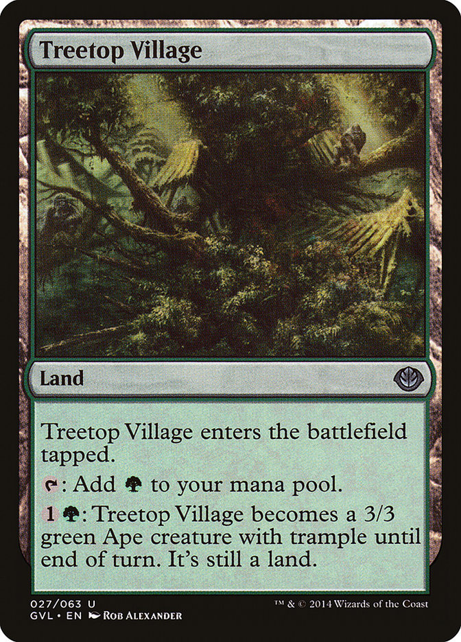 Treetop Village (Garruk vs. Liliana) [Duel Decks Anthology] | Lots Moore NSW