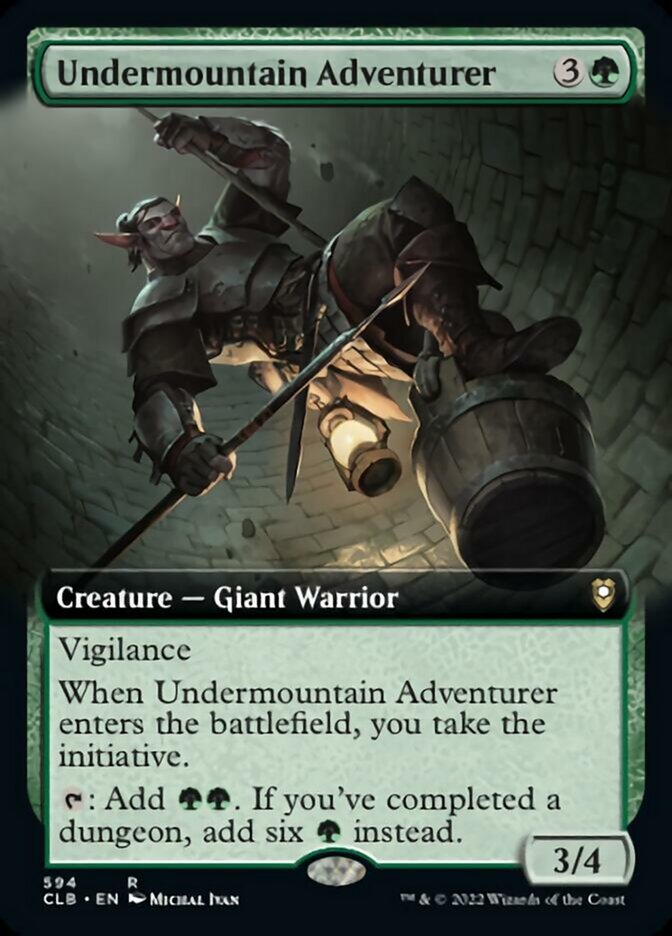 Undermountain Adventurer (Extended Art) [Commander Legends: Battle for Baldur's Gate] | Lots Moore NSW