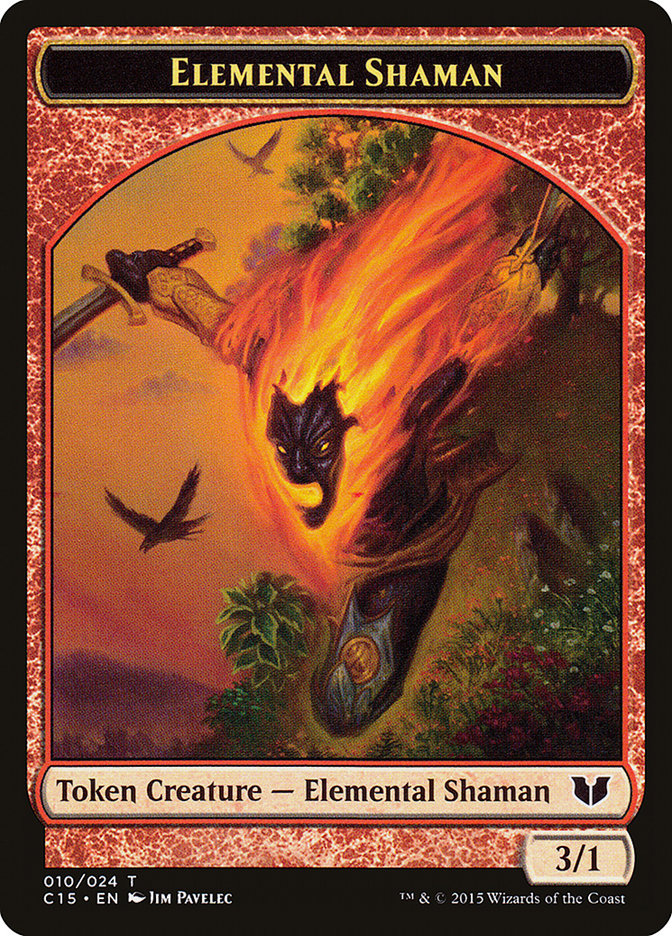 Elemental Shaman // Shapeshifter Double-Sided Token [Commander 2015 Tokens] | Lots Moore NSW