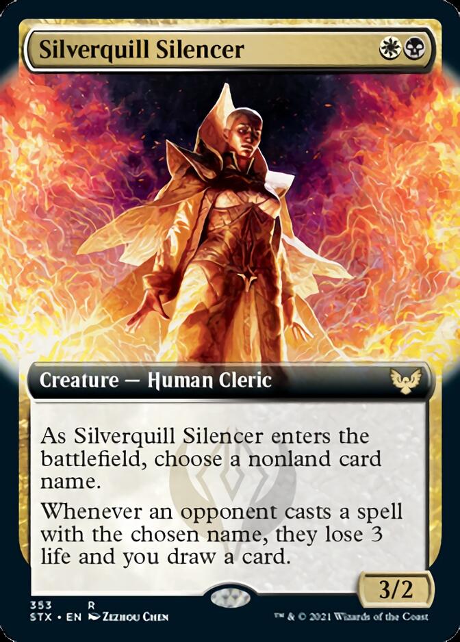 Silverquill Silencer (Extended) [Strixhaven: School of Mages] | Lots Moore NSW