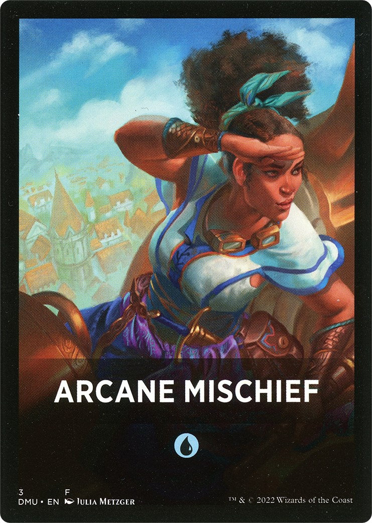 Arcane Mischief Theme Card [Dominaria United Tokens] | Lots Moore NSW