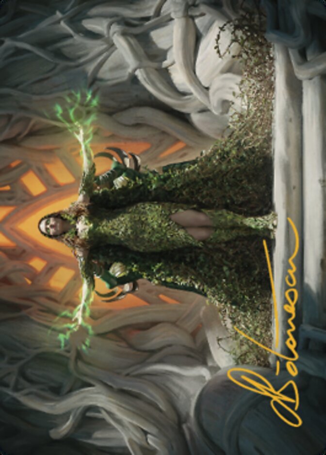 Titania, Voice of Gaea Art Card (Gold-Stamped Signature) [The Brothers' War Art Series] | Lots Moore NSW