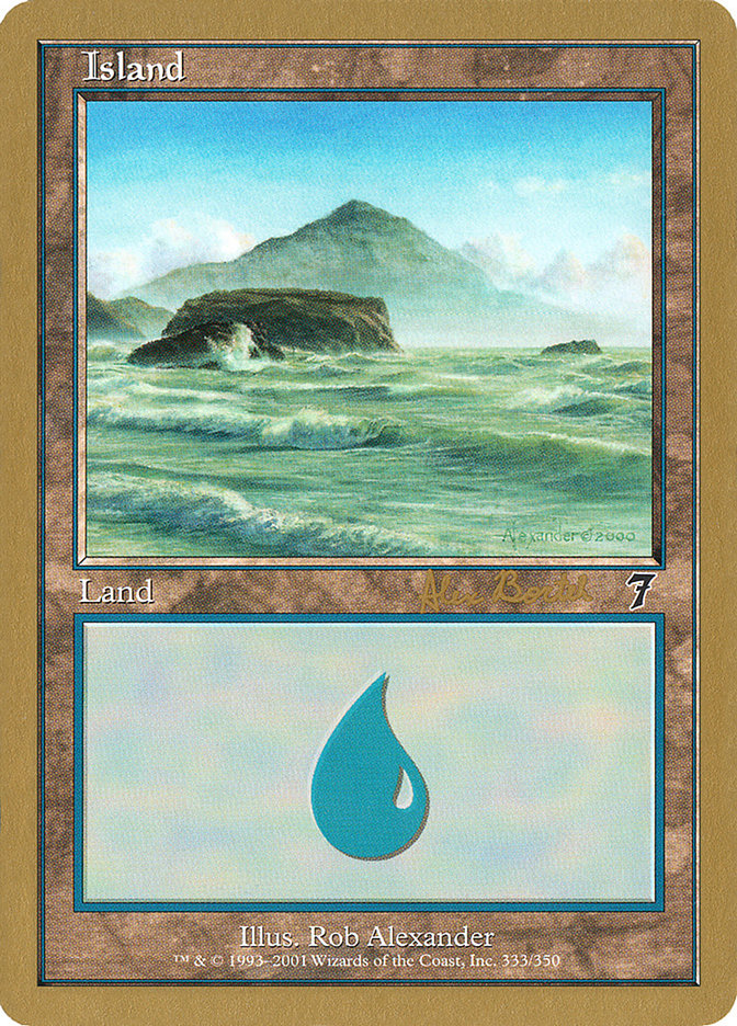 Island (ab333) (Alex Borteh) [World Championship Decks 2001] | Lots Moore NSW