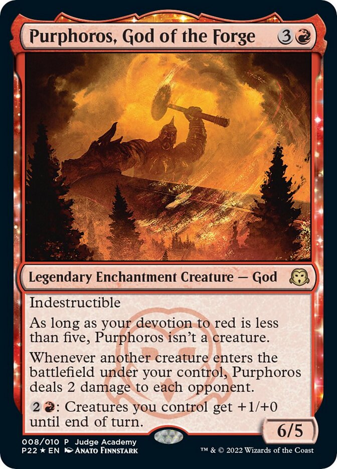 Purphoros, God of the Forge [Judge Gift Cards 2022] | Lots Moore NSW