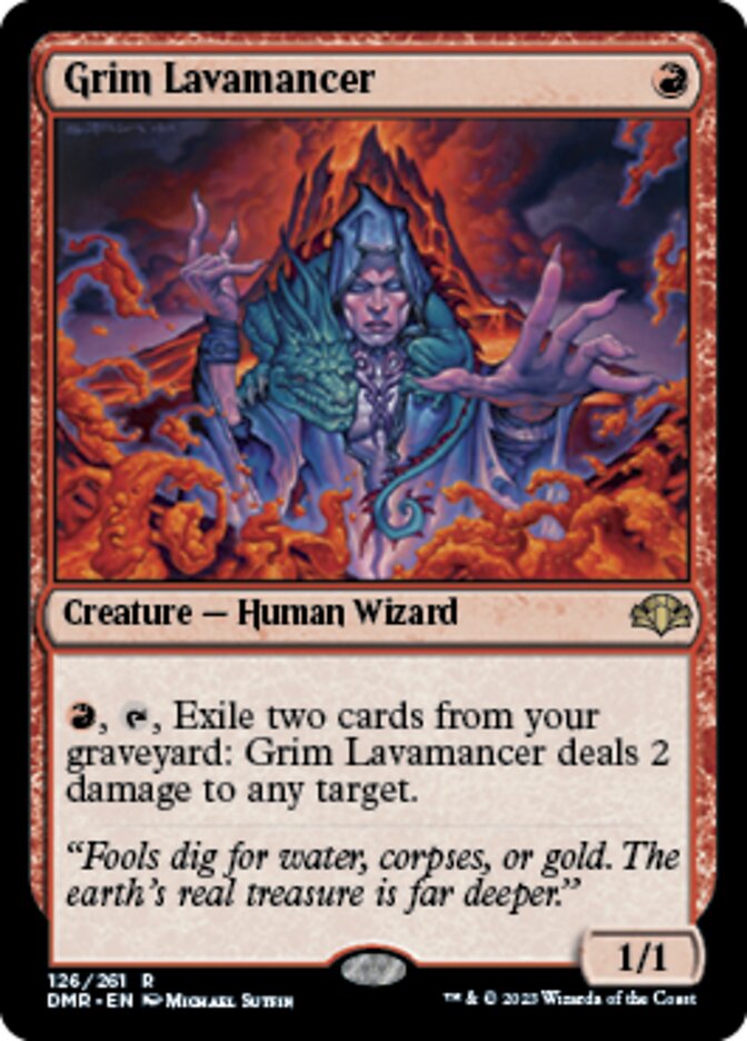 Grim Lavamancer [Dominaria Remastered] | Lots Moore NSW