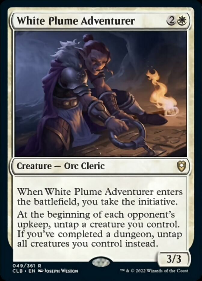 White Plume Adventurer [Commander Legends: Battle for Baldur's Gate] | Lots Moore NSW