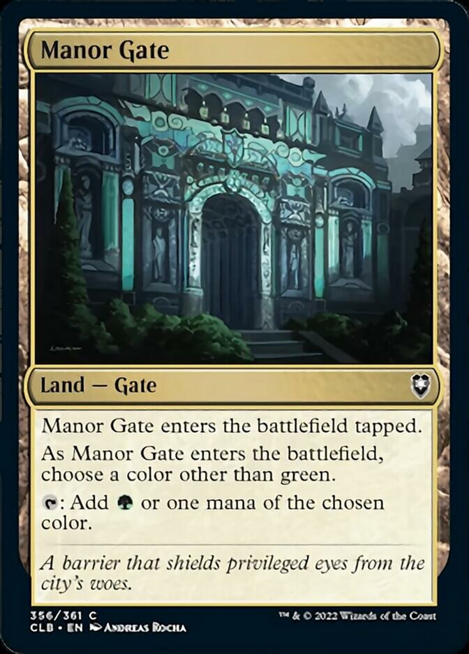 Manor Gate [Commander Legends: Battle for Baldur's Gate] | Lots Moore NSW