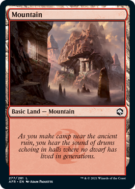 Mountain (277) [Dungeons & Dragons: Adventures in the Forgotten Realms] | Lots Moore NSW