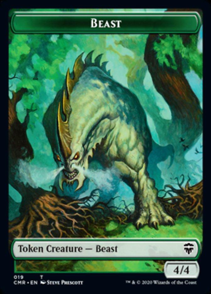 Beast (19) // Elephant Token [Commander Legends Tokens] | Lots Moore NSW